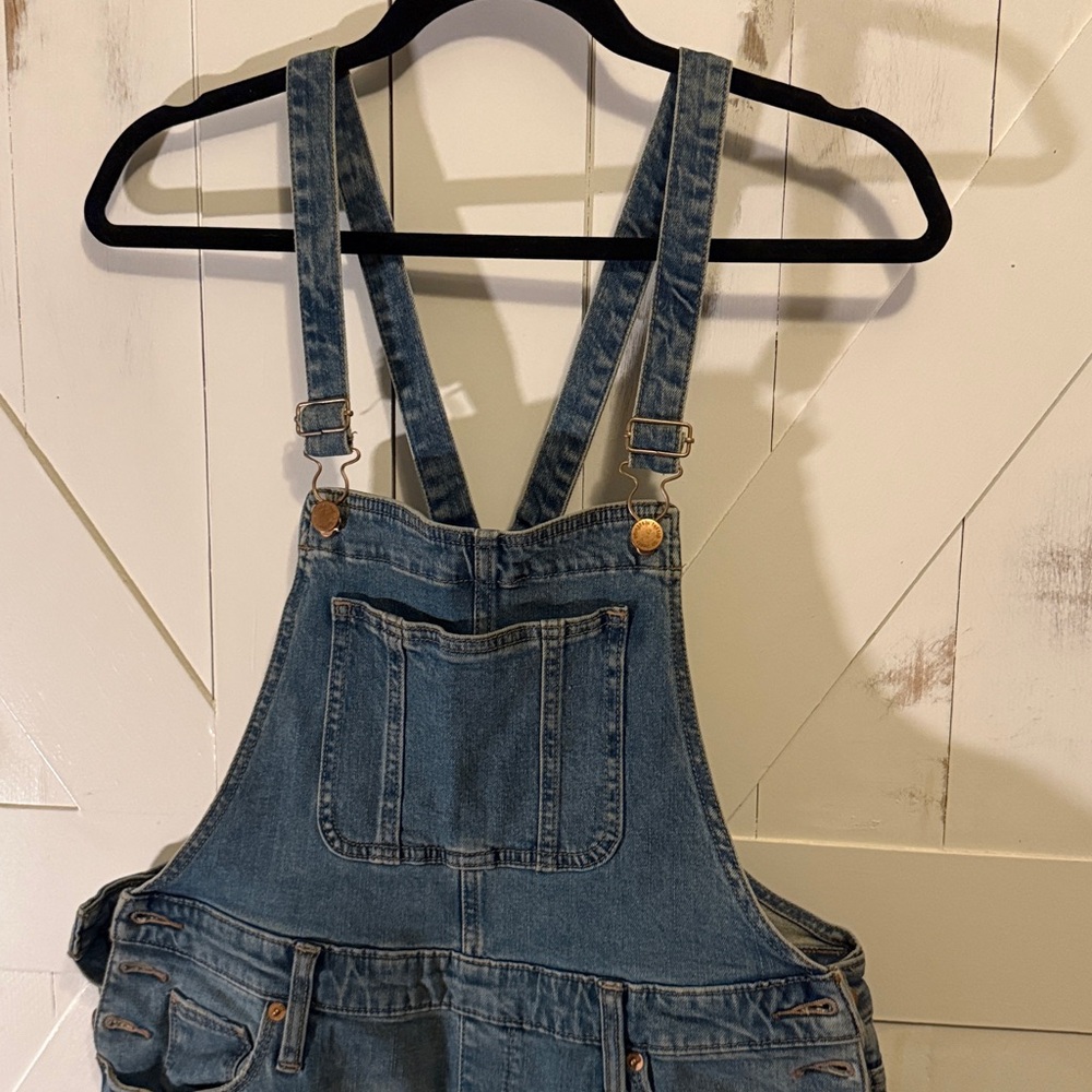 Universal Thread Denim Blue Overalls - image 2